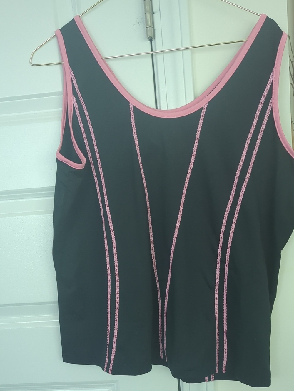 bolle Black Tank Top with Pink Trim P2P 23 L25